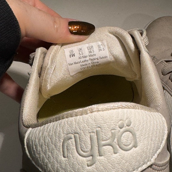 Women’s Rykä Beige and White Casual Sneakers - Picture 4 of 5